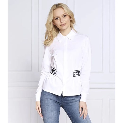 Karl Lagerfeld Koszula elastic waist | Slim Fit ze sklepu Gomez Fashion Store w kategorii Koszule damskie - zdjęcie 184999303