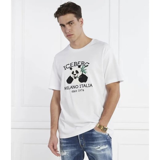 Iceberg T-shirt | Regular Fit ze sklepu Gomez Fashion Store w kategorii T-shirty męskie - zdjęcie 184999482
