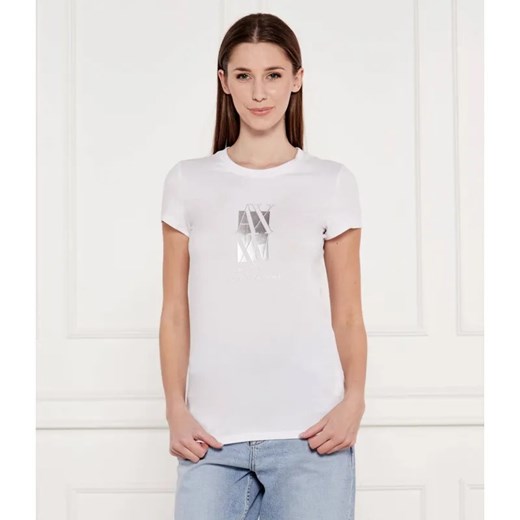 Armani Exchange T-shirt | Slim Fit ze sklepu Gomez Fashion Store w kategorii Bluzki damskie - zdjęcie 184999550