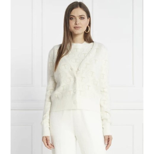 TWINSET Kardigan | Regular Fit | z dodatkiem wełny ze sklepu Gomez Fashion Store w kategorii Swetry damskie - zdjęcie 184999742