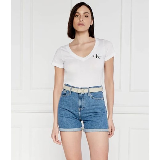 Calvin Klein Jeans T-shirt 2-pack | Slim Fit ze sklepu Gomez Fashion Store w kategorii Bluzki damskie - zdjęcie 184999811