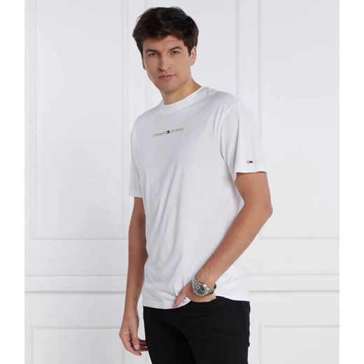 Tommy Jeans T-shirt GOLD LINEAR | Regular Fit ze sklepu Gomez Fashion Store w kategorii T-shirty męskie - zdjęcie 184999874