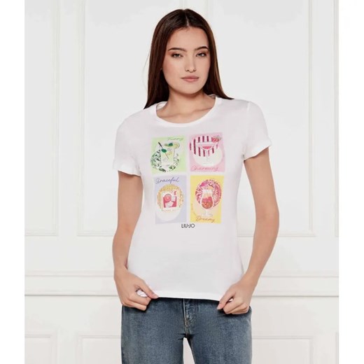 Liu Jo T-shirt | Regular Fit ze sklepu Gomez Fashion Store w kategorii Bluzki damskie - zdjęcie 184999941