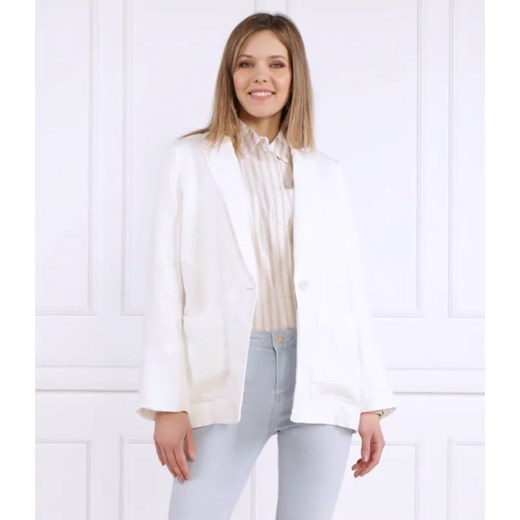Tommy Hilfiger Lniana marynarka CASUAL LINEN SB BLAZER | Regular Fit ze sklepu Gomez Fashion Store w kategorii Marynarki damskie - zdjęcie 184999994