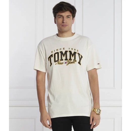 Tommy Jeans T-shirt LUXE VARSITY | Relaxed fit ze sklepu Gomez Fashion Store w kategorii T-shirty męskie - zdjęcie 185000094