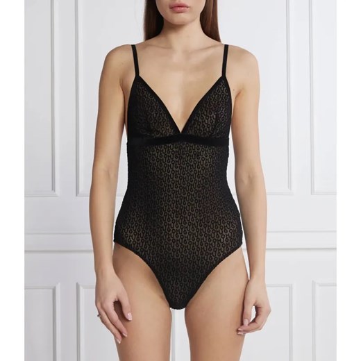 Hugo Bodywear Body BODYSUIT FLOCK | Skinny fit ze sklepu Gomez Fashion Store w kategorii Body damskie - zdjęcie 185000993