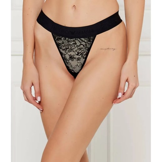 Emporio Armani Koronkowe stringi ze sklepu Gomez Fashion Store w kategorii Majtki damskie - zdjęcie 185001033