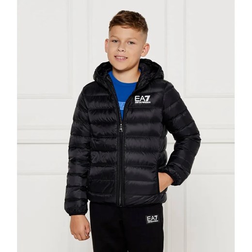 EA7 Puchowa kurtka | Regular Fit ze sklepu Gomez Fashion Store w kategorii Kurtki chłopięce - zdjęcie 185001334
