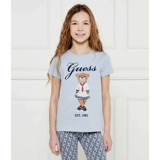 Guess T-shirt | Regular Fit ze sklepu Gomez Fashion Store w kategorii Bluzki dziewczęce - zdjęcie 185001494