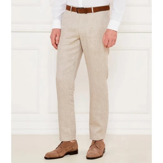 Oscar Jacobson Lniane spodnie Denz | Slim Fit ze sklepu Gomez Fashion Store w kategorii Spodnie męskie - zdjęcie 185001594