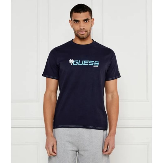 Guess Underwear  T-shirt PALM LOGO | Regular Fit ze sklepu Gomez Fashion Store w kategorii T-shirty męskie - zdjęcie 185001953