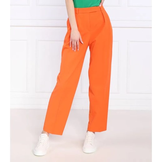 HUGO Spodnie Hanifa | Regular Fit ze sklepu Gomez Fashion Store w kategorii Spodnie damskie - zdjęcie 185001972