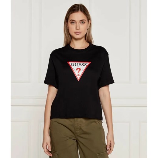Guess Jeans T-shirt | Cropped Fit ze sklepu Gomez Fashion Store w kategorii Bluzki damskie - zdjęcie 185002050
