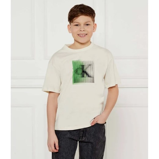 Calvin Klein Jeans T-shirt | Regular Fit ze sklepu Gomez Fashion Store w kategorii T-shirty chłopięce - zdjęcie 185002064