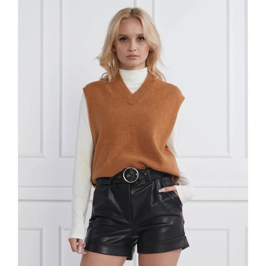 Samsøe Samsøe Wełniana kamizelka | Relaxed fit ze sklepu Gomez Fashion Store w kategorii Kamizelki damskie - zdjęcie 185002123