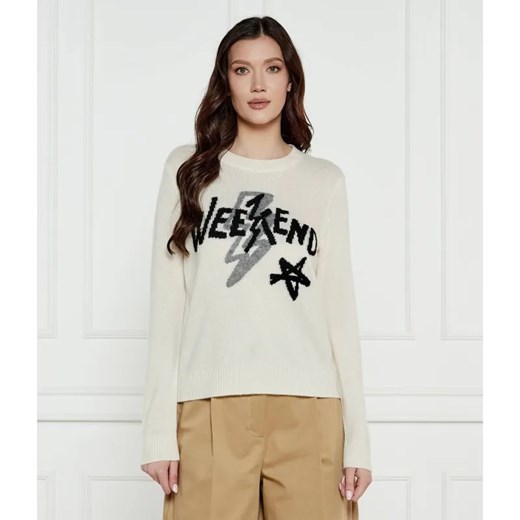 Weekend MaxMara Kaszmirowy sweter KANSAS | Regular Fit ze sklepu Gomez Fashion Store w kategorii Swetry damskie - zdjęcie 185002130