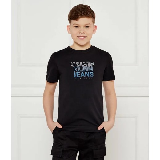 Calvin Klein Jeans T-shirt | Regular Fit ze sklepu Gomez Fashion Store w kategorii T-shirty chłopięce - zdjęcie 185002262
