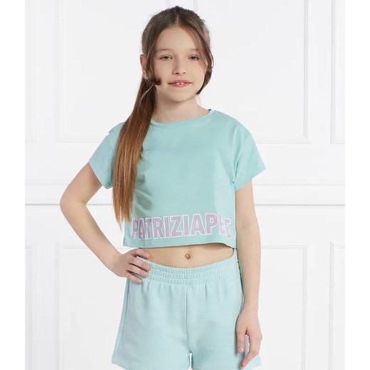 Patrizia Pepe T-shirt MAGLIA | Cropped Fit ze sklepu Gomez Fashion Store w kategorii Bluzki dziewczęce - zdjęcie 185002453