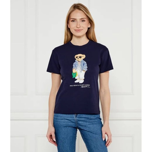 POLO RALPH LAUREN T-shirt | Regular Fit ze sklepu Gomez Fashion Store w kategorii Bluzki damskie - zdjęcie 185002562