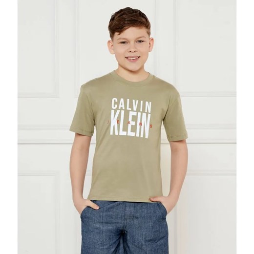Calvin Klein Jeans T-shirt | Regular Fit ze sklepu Gomez Fashion Store w kategorii T-shirty chłopięce - zdjęcie 185002741