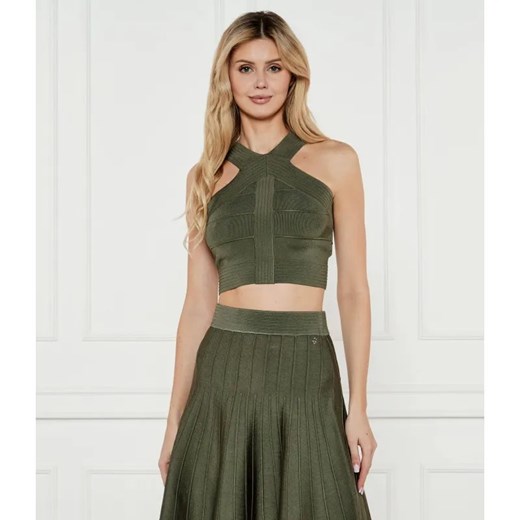 GUESS Top SL MIRAGE OTTOMAN STACI | Cropped Fit ze sklepu Gomez Fashion Store w kategorii Bluzki damskie - zdjęcie 185002842