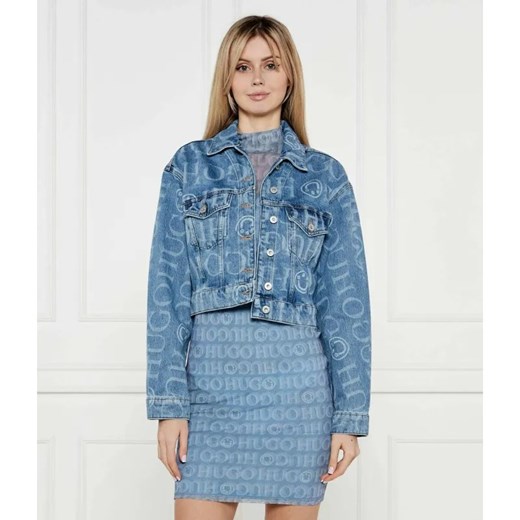 Hugo Blue Jeansowa kurtka Galatea_B | Cropped Fit ze sklepu Gomez Fashion Store w kategorii Kurtki damskie - zdjęcie 185002864