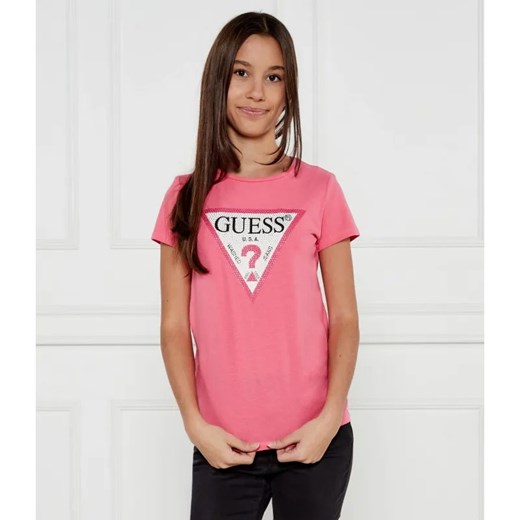 Guess T-shirt | Regular Fit ze sklepu Gomez Fashion Store w kategorii Bluzki dziewczęce - zdjęcie 185002952