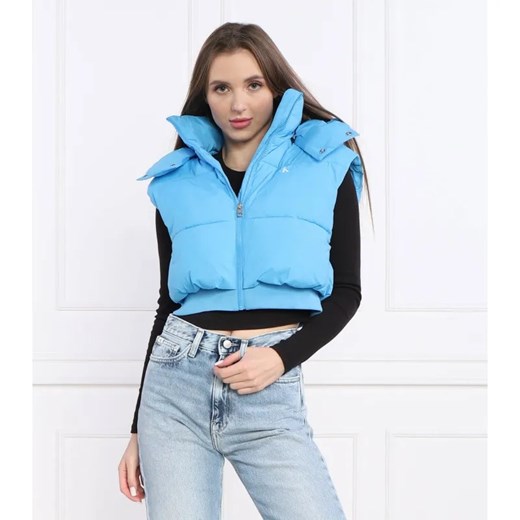 Calvin Klein Jeans Bezrękawnik LIGHTWEIGHT | Cropped Fit ze sklepu Gomez Fashion Store w kategorii Kamizelki damskie - zdjęcie 185003002