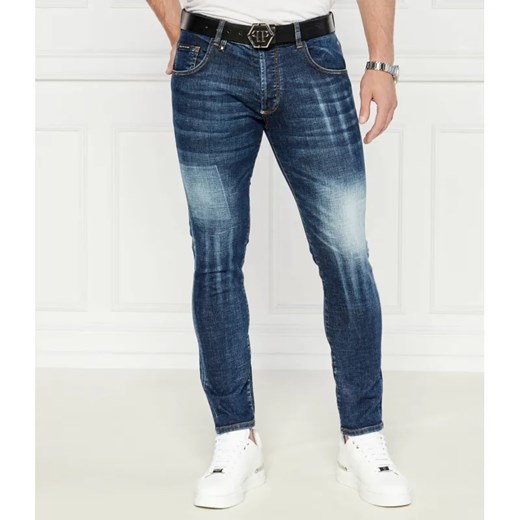 Philipp Plein Jeansy Skull | Skinny fit ze sklepu Gomez Fashion Store w kategorii Jeansy męskie - zdjęcie 185003041