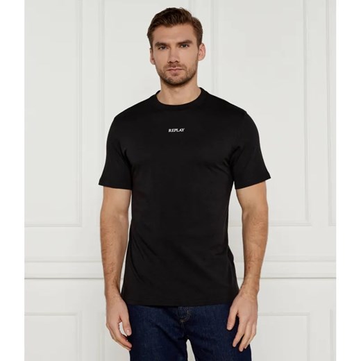 Replay T-shirt | Regular Fit ze sklepu Gomez Fashion Store w kategorii T-shirty męskie - zdjęcie 185003172
