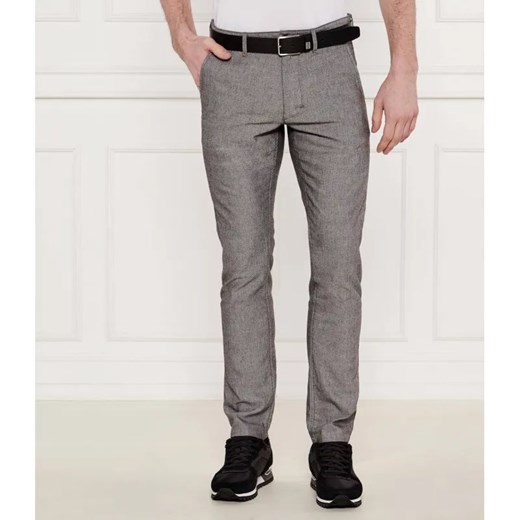 BOSS ORANGE Spodnie chino | Slim Fit | z dodatkiem lnu ze sklepu Gomez Fashion Store w kategorii Spodnie męskie - zdjęcie 185003341