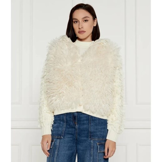 TWINSET Kardigan | Loose fit | z dodatkiem wełny ze sklepu Gomez Fashion Store w kategorii Swetry damskie - zdjęcie 185003403