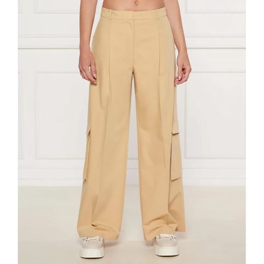 HUGO Spodnie cargo Herota | Loose fit ze sklepu Gomez Fashion Store w kategorii Spodnie damskie - zdjęcie 185003441