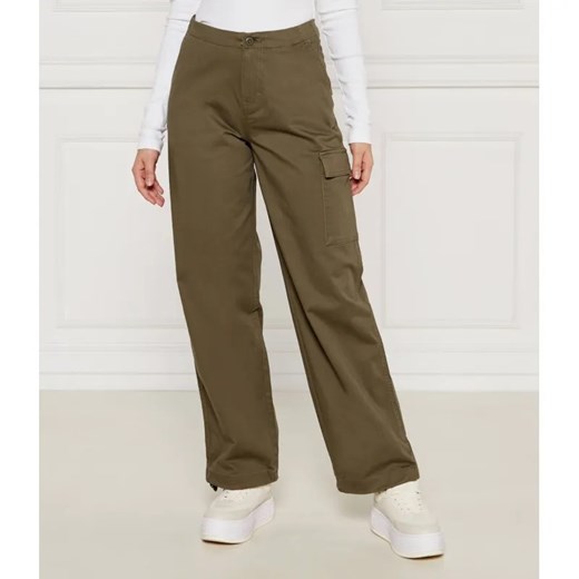 Calvin Klein Jeans Spodnie cargo | Regular Fit ze sklepu Gomez Fashion Store w kategorii Spodnie damskie - zdjęcie 185003454
