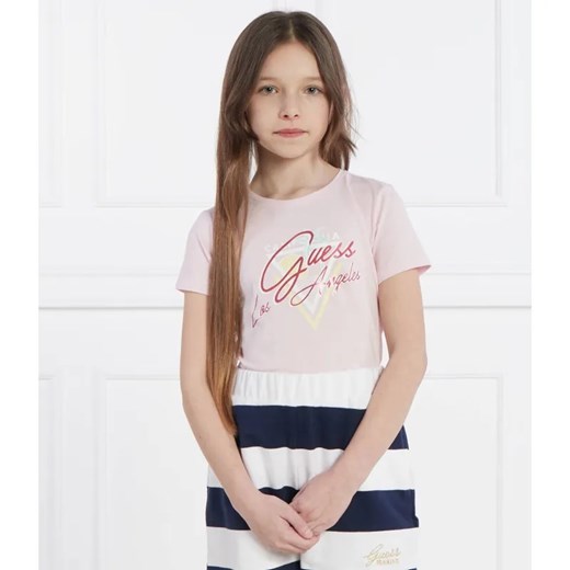 Guess T-shirt | Regular Fit ze sklepu Gomez Fashion Store w kategorii Bluzki dziewczęce - zdjęcie 185003472