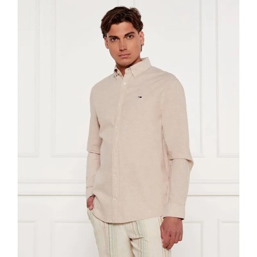 Tommy Jeans Koszula | Regular Fit | z dodatkiem lnu ze sklepu Gomez Fashion Store w kategorii Koszule męskie - zdjęcie 185003553