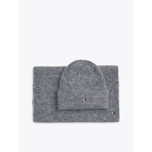 Tommy Hilfiger Szal + czapka | z dodatkiem wełny ze sklepu Gomez Fashion Store w kategorii Czapki zimowe damskie - zdjęcie 185003580