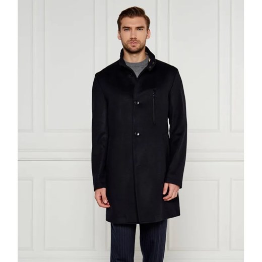 BOSS BLACK Wełniany płaszcz H-Hyde-SU-244 | z dodatkiem kaszmiru ze sklepu Gomez Fashion Store w kategorii Płaszcze męskie - zdjęcie 185003590
