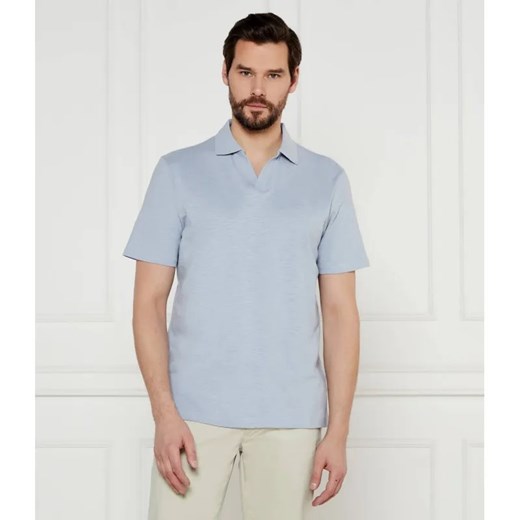 Calvin Klein Polo | Regular Fit | z dodatkiem lnu ze sklepu Gomez Fashion Store w kategorii T-shirty męskie - zdjęcie 185003671