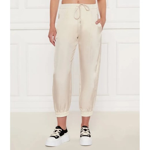Marella SPORT Jedwabne spodnie jogger ABETAIA | Regular Fit ze sklepu Gomez Fashion Store w kategorii Spodnie damskie - zdjęcie 185003760