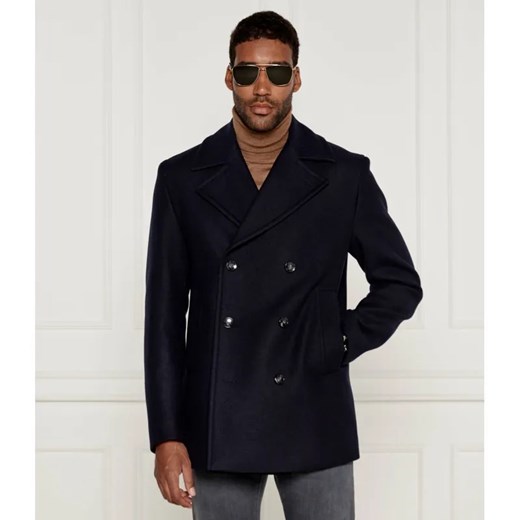BOSS BLACK Wełniany płaszcz ze sklepu Gomez Fashion Store w kategorii Płaszcze męskie - zdjęcie 185003820
