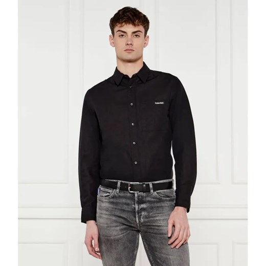 Calvin Klein Jeans Lniana koszula | Regular Fit ze sklepu Gomez Fashion Store w kategorii Koszule męskie - zdjęcie 185003864