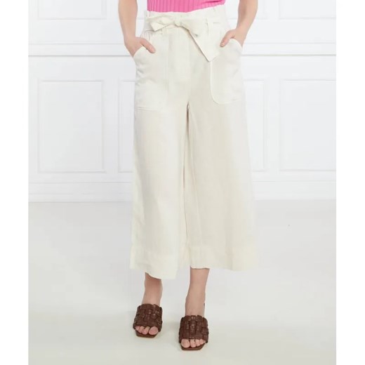 MAX&Co. Lniane spodnie FINESTRA | Straight fit ze sklepu Gomez Fashion Store w kategorii Spodnie damskie - zdjęcie 185004304