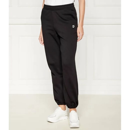 Karl Lagerfeld Spodnie dresowe ikonik 2.0 | Regular Fit ze sklepu Gomez Fashion Store w kategorii Spodnie damskie - zdjęcie 185004391