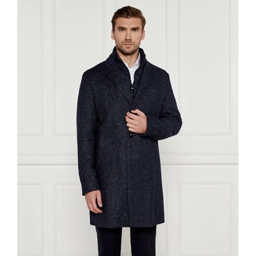 BOSS BLACK Płaszcz 2w1 Hyde | z dodatkiem wełny ze sklepu Gomez Fashion Store w kategorii Płaszcze męskie - zdjęcie 185004400