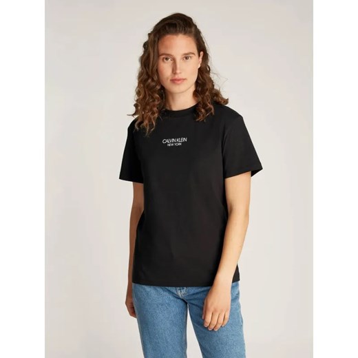 Calvin Klein T-shirt NEWYORK | Regular Fit ze sklepu Gomez Fashion Store w kategorii Bluzki damskie - zdjęcie 185004902