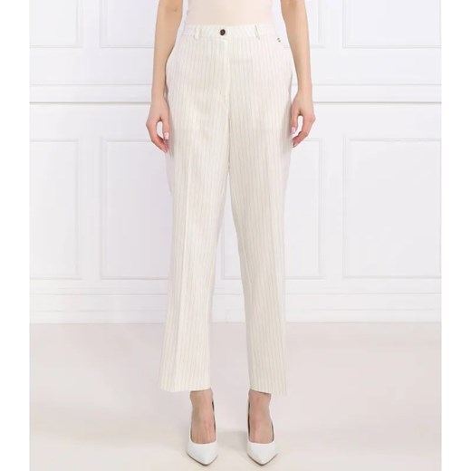 GUESS Lniane spodnie chino ZOE CHINO | Regular Fit ze sklepu Gomez Fashion Store w kategorii Spodnie damskie - zdjęcie 185005122