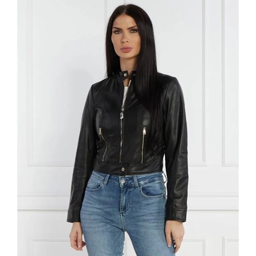 Liu Jo Skórzana kurtka | Cropped Fit ze sklepu Gomez Fashion Store w kategorii Kurtki damskie - zdjęcie 185005134