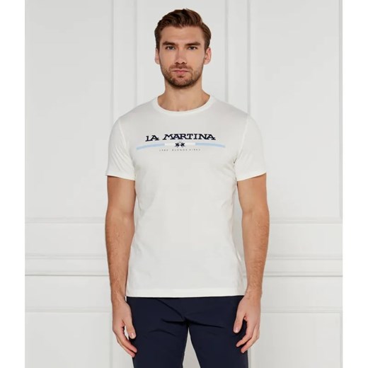 La Martina T-shirt JERSEY | Regular Fit ze sklepu Gomez Fashion Store w kategorii T-shirty męskie - zdjęcie 185005411