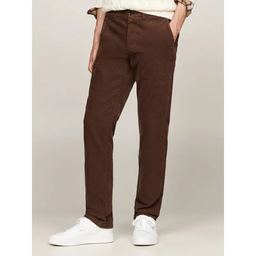 Tommy Hilfiger Spodnie chino Denton | Straight fit ze sklepu Gomez Fashion Store w kategorii Spodnie męskie - zdjęcie 185005472